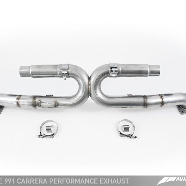 AWE Tuning 991 Carrera Performance Exhaust - Chrome Silver Tips