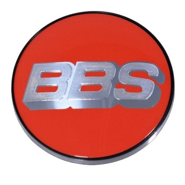 BBS Center Cap 70.6mm Red/Silver (5-Tab)