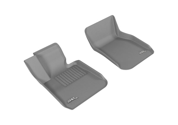 3D MAXpider 2012-2019 BMW 3 Series F30/F34 Kagu 1st Row Floormat - Gray