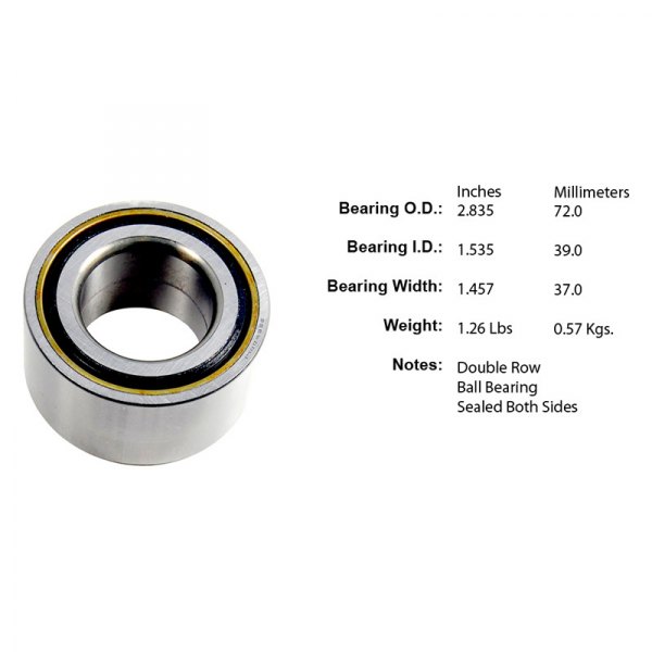 Centric Premium Ball Bearing - Front/Rear