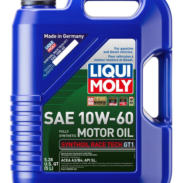 LIQUI MOLY 5L Synthoil Race Tech GT1 Motor Oil 10W-60