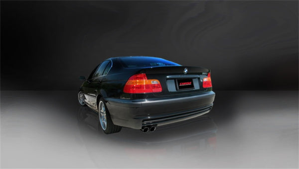 Corsa 99-06 BMW 325i/is Sedan E46 Black Sport Cat-Back Exhaust