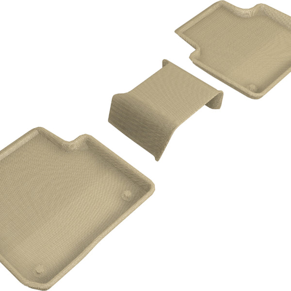 3D MAXpider 2019-2019 Porsche Cayenne Kagu 2nd Row Floormats - Tan