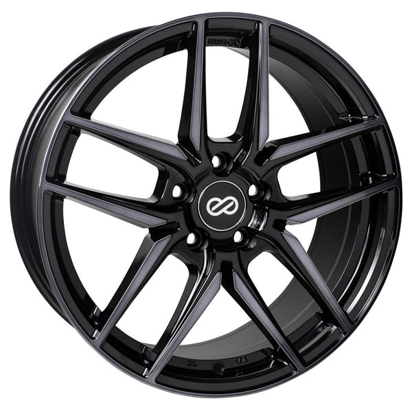 Enkei Icon 18x8 40mm Offset 5x114.3 72.6mm Bore Pearl Black Wheel