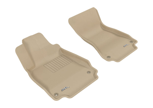 3D MAXpider 2012-2018 Audi A6/A7/S6/S7/RS7 Kagu 1st Row Floormat - Tan