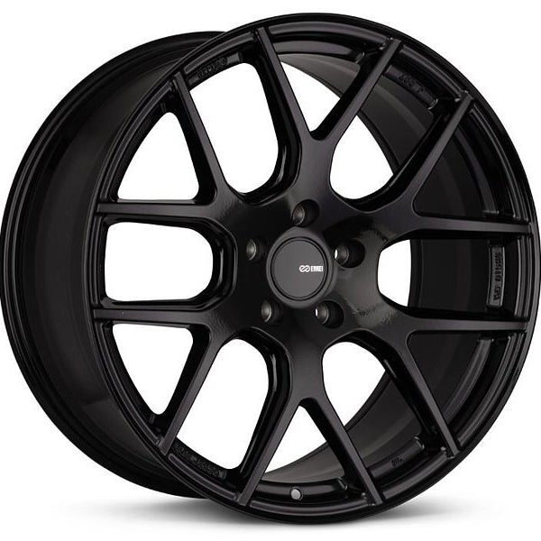 Enkei XM-6 18x8 5x120 40mm Offset 72.6mm Bore Gloss Black Wheel