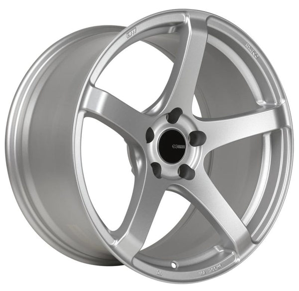 Enkei Kojin 18x8 35mm Offset 5x112 Bolt Pattern 72.6mm Bore Dia Matte Silver Wheel