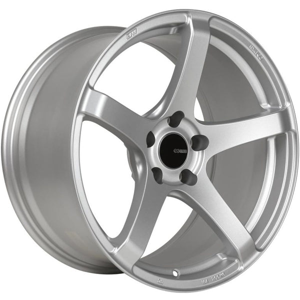 Enkei Kojin 18x8 35mm Offset 5x112 Bolt Pattern 72.6mm Bore Dia Matte Silver Wheel