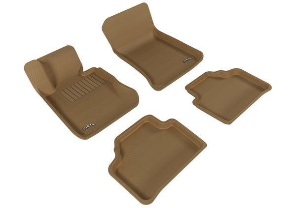 3D MAXpider 2013-2015 BMW X1 E84 Kagu 1st & 2nd Row Floormats - Tan