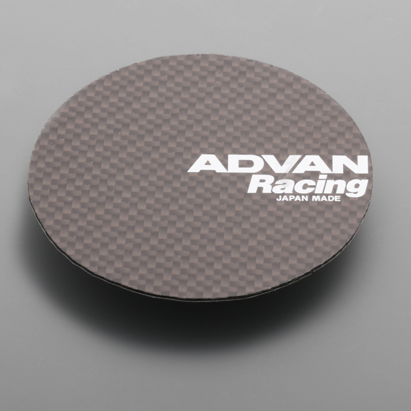 Advan 73mm Carbon Ornament Center Cap Sticker - Black