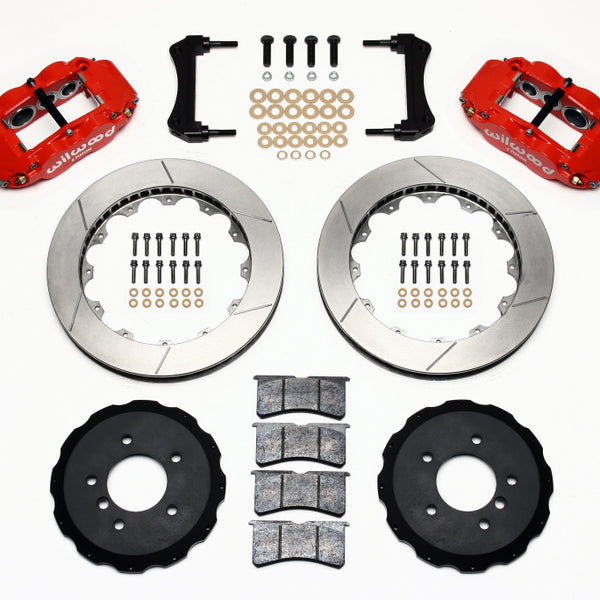 Wilwood Narrow Superlite 6R Front Hat Kit 13.06in Red E36 BMW M3