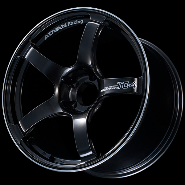 Advan TC4 17x8 +35 5-100 Racing Black Gunmetallic & Ring Wheel