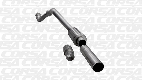 Corsa 09-14 Audi B8 3.0in Downpipe with 200 Cell Catalytic Converter