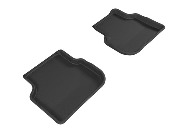 3D MAXpider 2011-2018 Volkswagen Jetta Sedan Kagu 2nd Row Floormats - Black