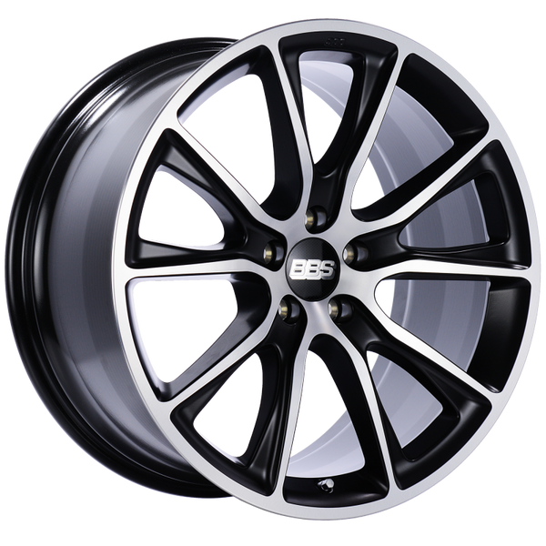 BBS SV 20x10 5x120 ET45 Satin Black Diamond Cut Face Wheel -82mm PFS/Clip Required