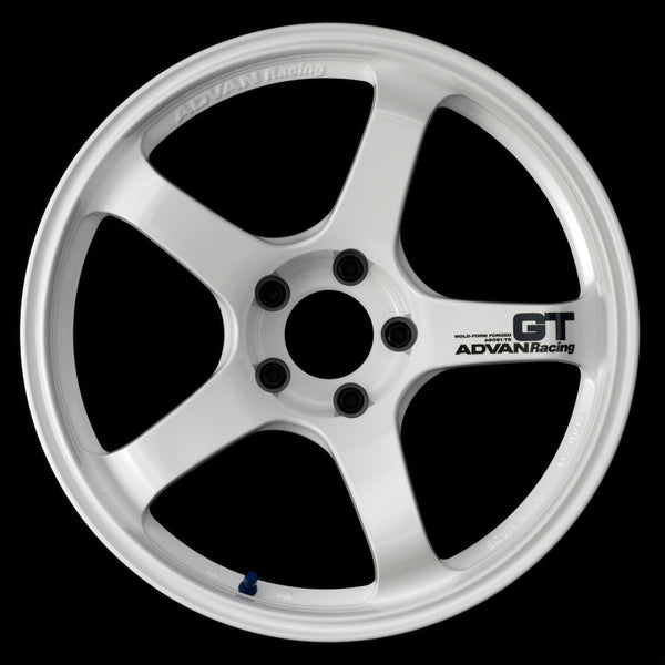 Advan GT 19x10.5 +25 5-114.3 Racing White Wheel