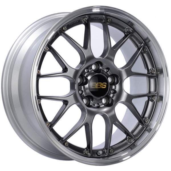 BBS RS-GT 18x9.5 5x130 ET48 CB71.6 Diamond Black Center Diamond Cut Lip Wheel