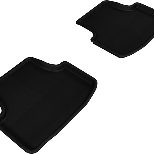 3D MAXpider 2015-2018 Volkswagen Golf Kagu 2nd Row Floormats - Black