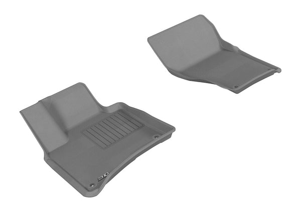 3D MAXpider 2011-2018 Porsche/Volkswagen Cayenne/Touareg Kagu 1st Row Floormat - Gray