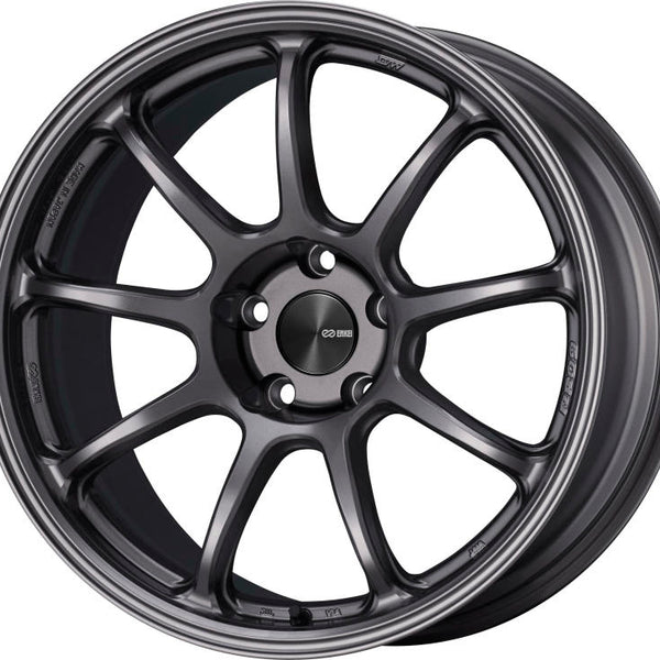 Enkei PF09 18x7.5 5x100 48mm Offset 75mm Bore Dark Silver Wheel