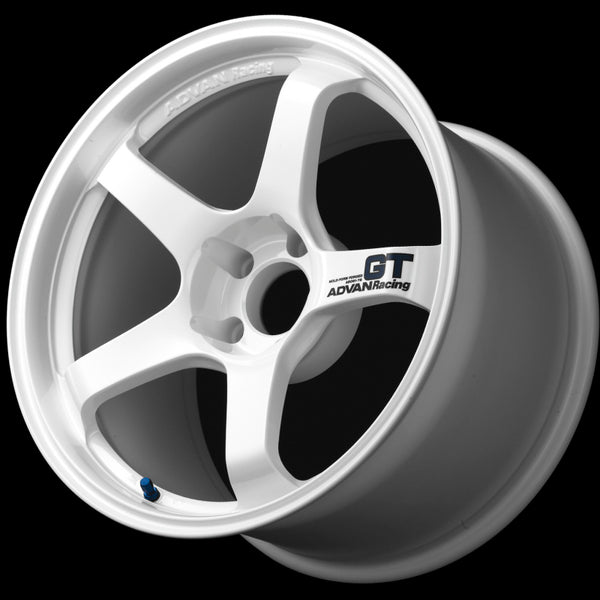 Advan GT 18x12.0 +27 5-114.3 Racing White Wheel