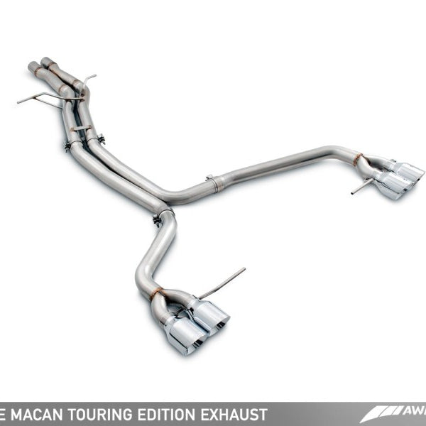 AWE Tuning Porsche Macan Touring Edition Exhaust System - Chrome Silver 102mm Tips