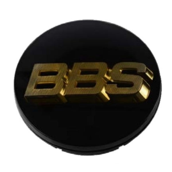 BBS Center Cap 56mm Black/Gold (56.24.012)