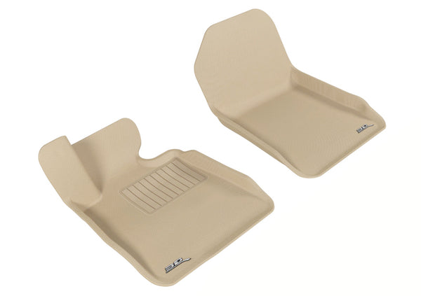 3D MAXpider 2007-2013 BMW 3 Series E93 Kagu 1st Row Floormat - Tan