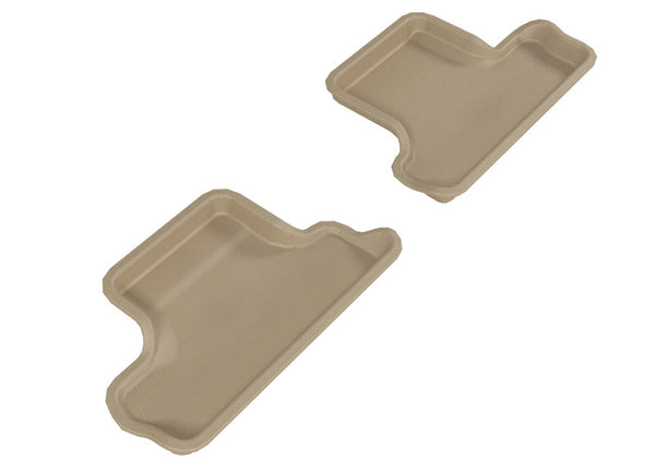 3D MAXpider 2007-2013 Mini Cooper Convertible Kagu 2nd Row Floormats - Tan