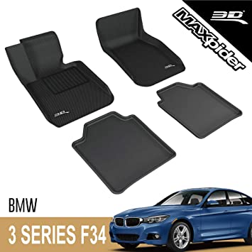 3D MAXpider 2013-2019 BMW 3 Series Gran Turismo Kagu Cargo Liner - Gray