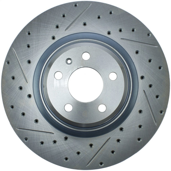 StopTech Select Sport 14-19 Audi A4i Slotted and Drilled Right Front Rotor