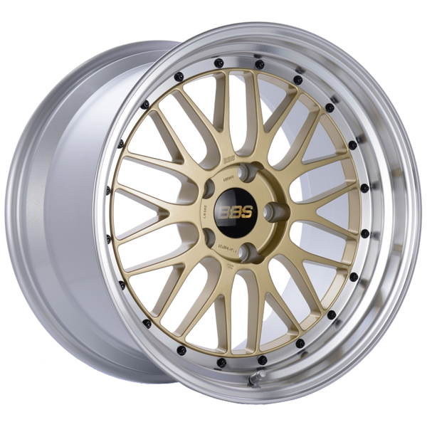 BBS LM 19x11 5x120 ET25 Gold Center Diamond Cut Lip Wheel -82mm PFS/Clip Required