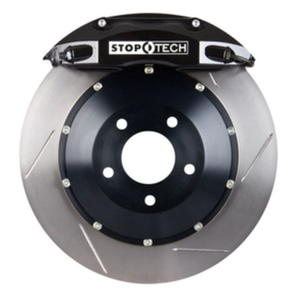 StopTech 99-10 Porsche 911 Rear BBK w/ Black ST-40 Calipers 332x32mm Slotted Rotors Pads and Lines