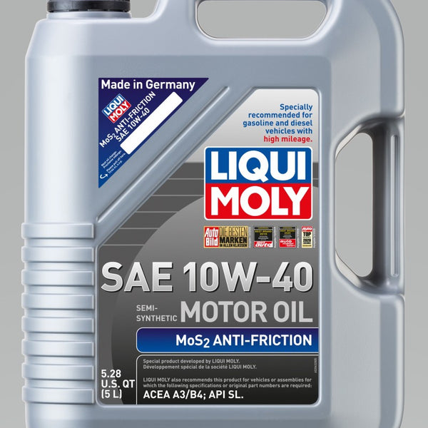 LIQUI MOLY 5L MoS2 Anti-Friction Motor Oil 10W-40