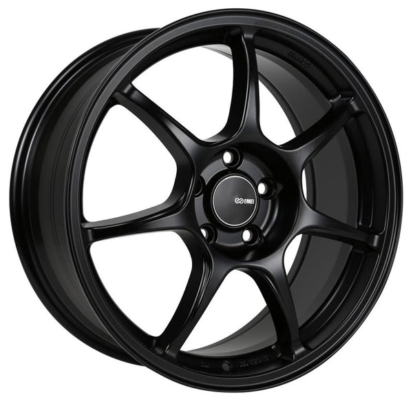 Enkei Fujin 17 x 7.5 40mm Offset 5x100 Bolt Pattern 72.6 Bore Black Wheel