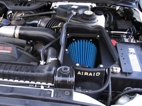 Airaid 03-07 Ford Power Stroke 6.0L Diesel MXP Intake System w/ Tube (Dry / Blue Media)