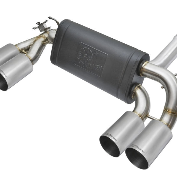 aFe MACHForce XP 3in - 2 1/2in Axle Back 304SS Exhaust w/ Polished Tips 16-17 BMW M2 (f87)