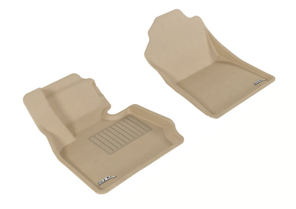 3D MAXpider 2011-2018 BMW X3/X4 F25/F26 Kagu 1st Row Floormat - Tan