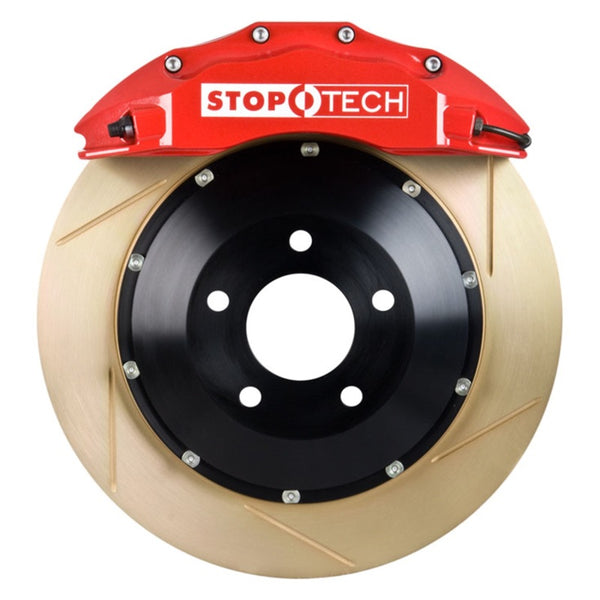 StopTech 12-13 Volkswagen Golf ST-60 Red Calipers 355x32mm Zinc Slotted Rotors Front Big Brake Kit