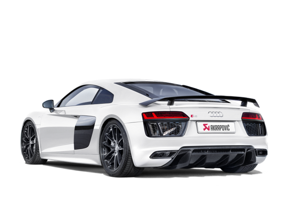 Akrapovic 16-17 Audi R8 5.2 FSI Coupe/Spyder Slip-On Line (Titanium) w/ Carbon Titanium Tips