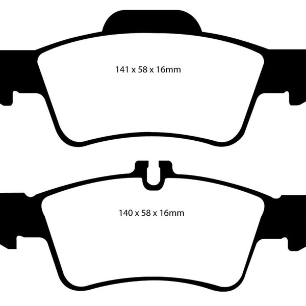 EBC 04-06 Mercedes-Benz CL500 5.0 Yellowstuff Rear Brake Pads