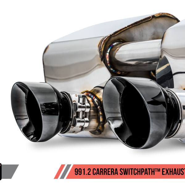 AWE Tuning Porsche 911 (991.2) Carrera / S SwitchPath Exhaust for PSE Cars - Diamond Black Tips