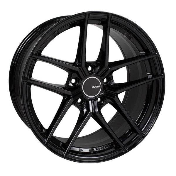 Enkei TY5 18x9.5 5x120 35mm Offset 72.6mm Bore Black Wheel