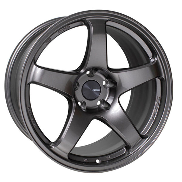 Enkei PF05 19x8.5 5x112 38mm Offset 75mm Bore Dark Silver Wheel