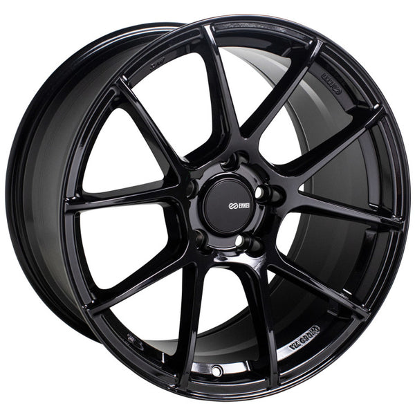 Enkei TS-V 18x9.5 5x100 45mm Offset 72.6mm Bore Glass Black Wheel