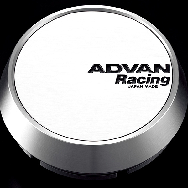 Advan 73mm Middle Centercap - White/Silver Alumite