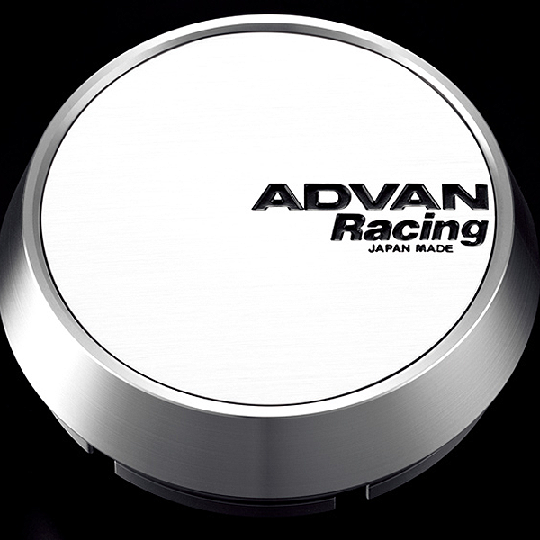 Advan 63mm Middle Centercap - White/Silver Alumite