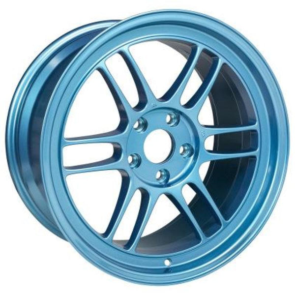 Enkei RS05-RR 18x9.5 22mm Offset 5x114.3 75mm Bore Emerald Blue Wheel