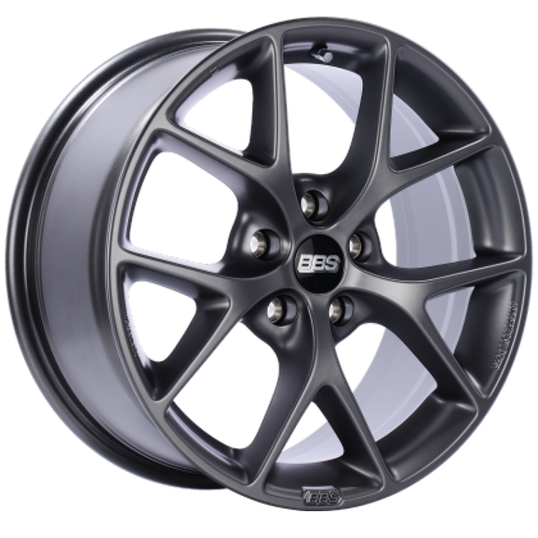 BBS SR 17x7.5 5x100 ET37 Satin Grey Wheel -70mm PFS/Clip Required