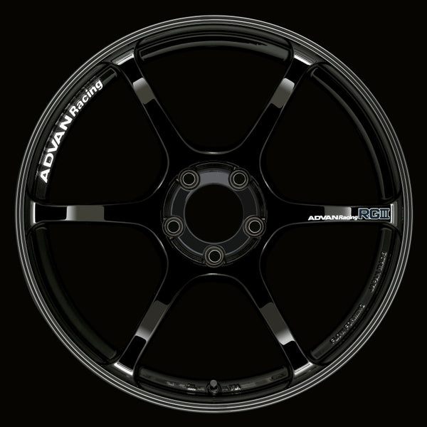 Advan RGIII 19x9.0 +25 5-114.3 Racing Gloss Black Wheel